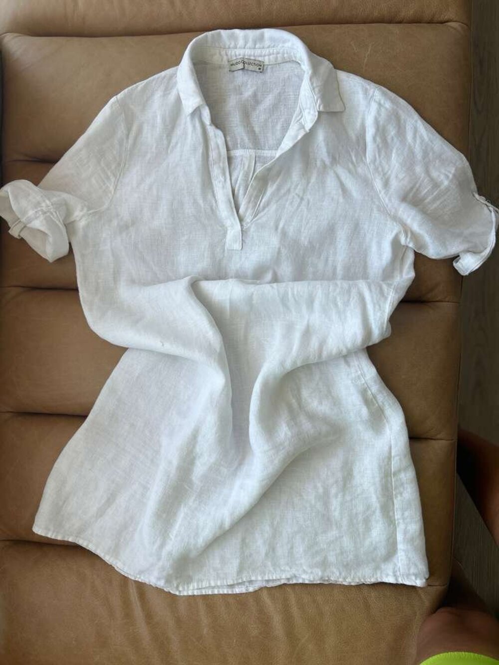 MUDO European Linen Shirt Dress, Size M